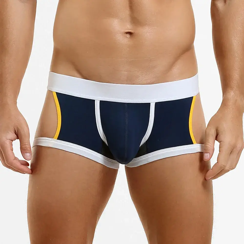 Men's Low-Waist U-Shape Flat Briefs Underwear Trendy Side-Light Design Comfortable Innerwear for Men — image 14