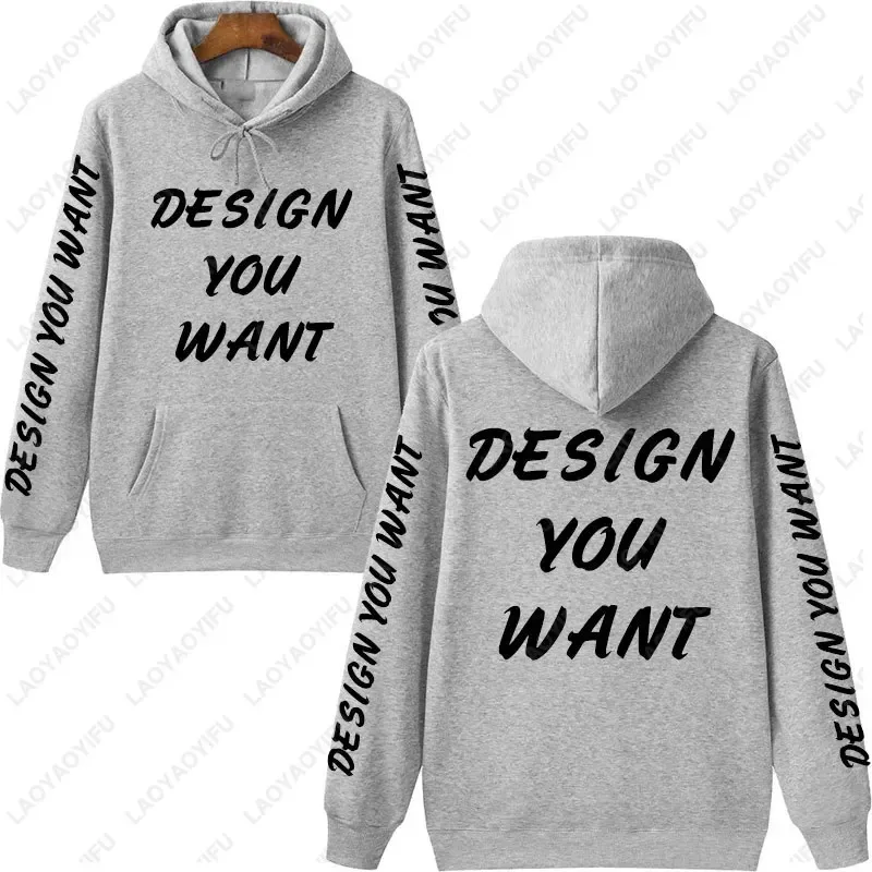 Aangepaste foto gepersonaliseerde hoodie herfst opwarming en comfort sweatshirt unisex casual op maat bedrukte tekst DIY hoodie mode