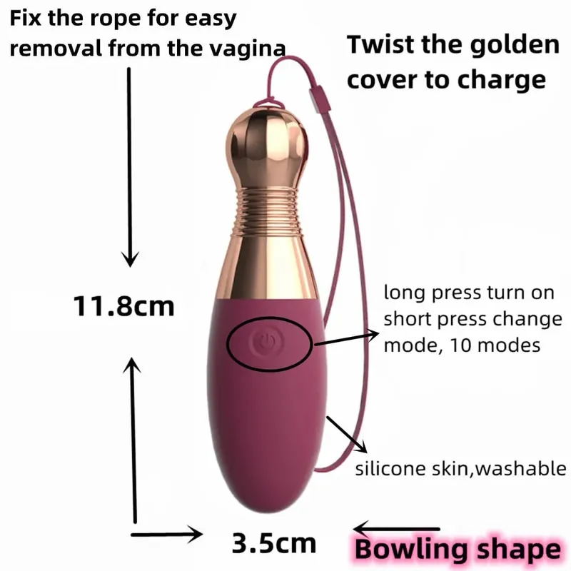 Różdżka do masażu skaczące jajko wibrator kulkowy G-spot sutek stymulator łechtaczki dorosłych zabawki erotyczne dla kobiet Dildo Masturbator Sex Shop — image 9