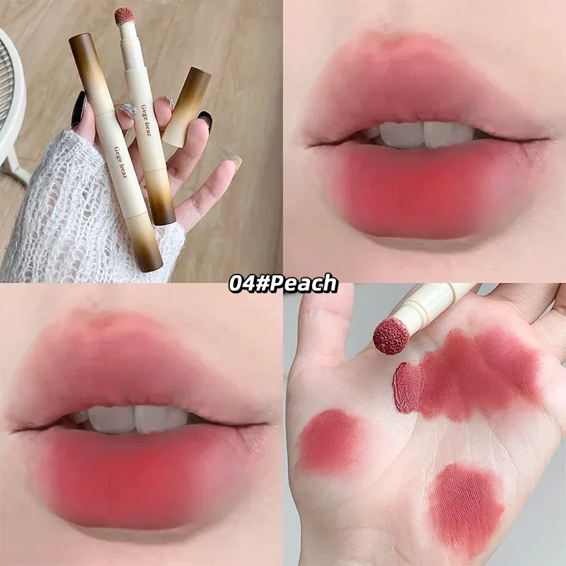 Gege Bear Velvet Matte Lip Powder Cream Long-Lasting Moisturizing Lipstick Autumn-Winter Color Natural-Looking Lip Stain — image 10