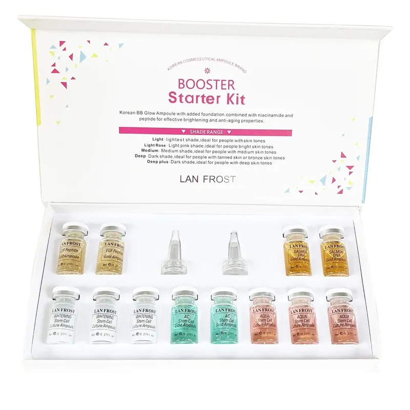 BB Cream Glow Face Skin Care Serum Essence Ampoule Foundation Hyaluronic Acid Peptide Moisturizing Skin Rejuvenation Care Kit — image 16