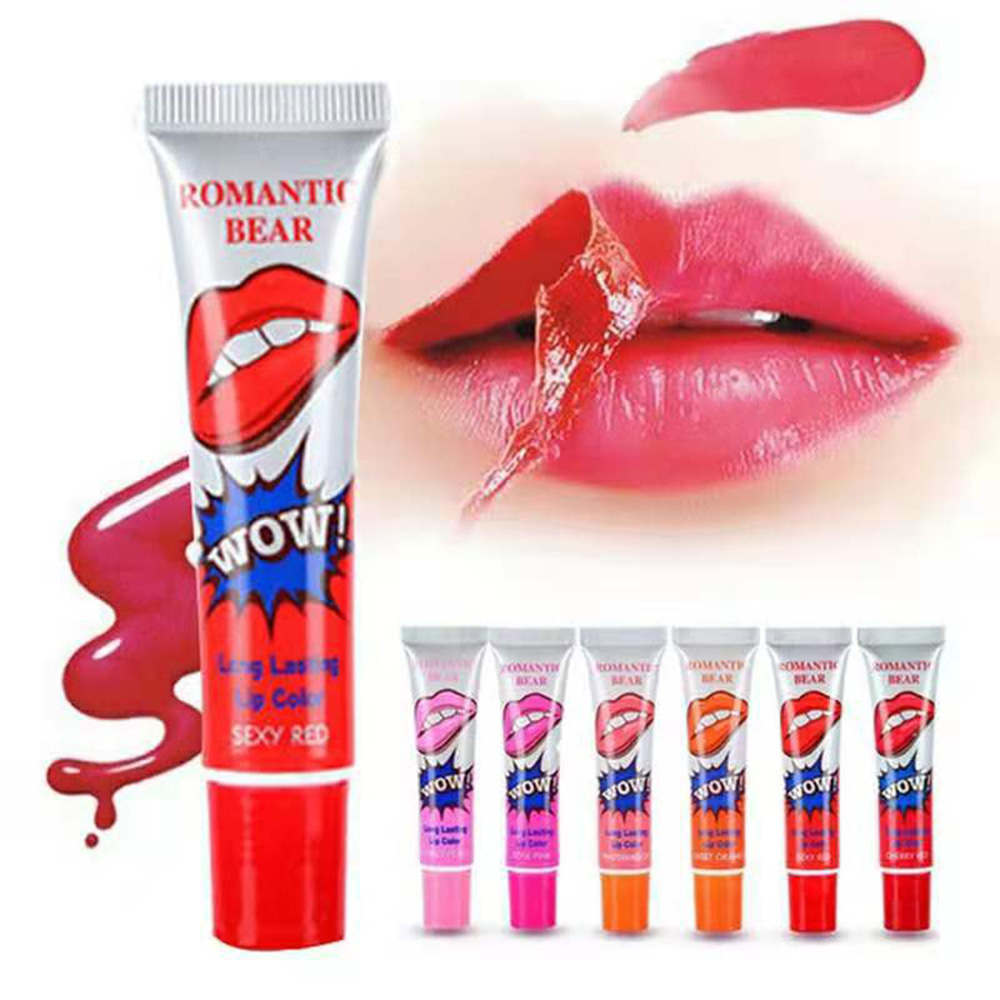 6 Colors Amazing Peel Off Liquid Lipstick Waterproof Long Lasting Lip Gloss Tint Moisturizing Tear Off Lip Stain Makeup Cosmetic — image 3
