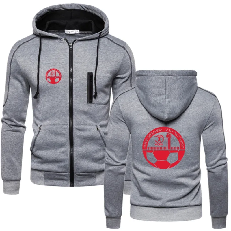2023 New Men Printing Hapoel Beer Sheva Fashion Brand Spring and Autumn Comfortable Casual Solid Color Hoodies Sweatshirt Tops