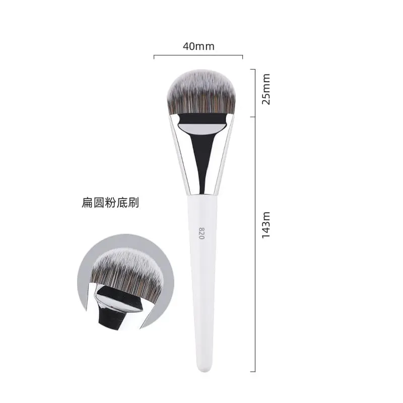 1pc White Powder Makeup Brushes 3D Liquid Foundation Base Make up Brush Eyeshadow blending Detail Face Eye Concealer Beauty tool — image 4