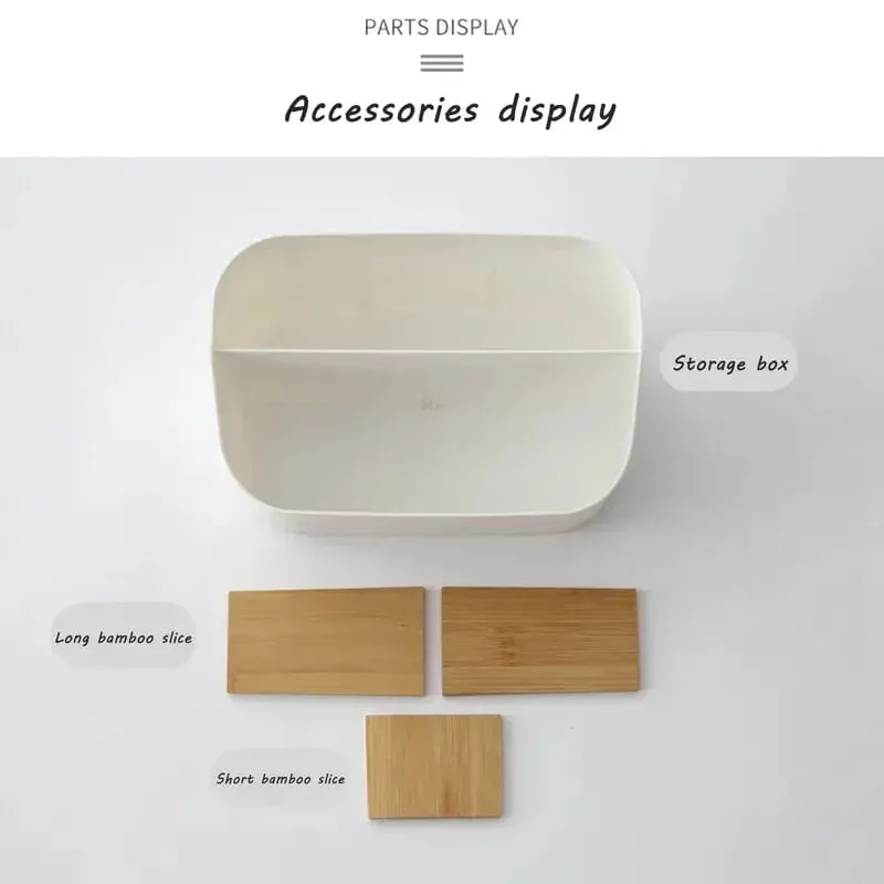 Desktop Storage Box Makeup Brushes Holder With Detachable Divider Comestic Tools Lipstick Beauty Tools Stationery Storage Box — image 6