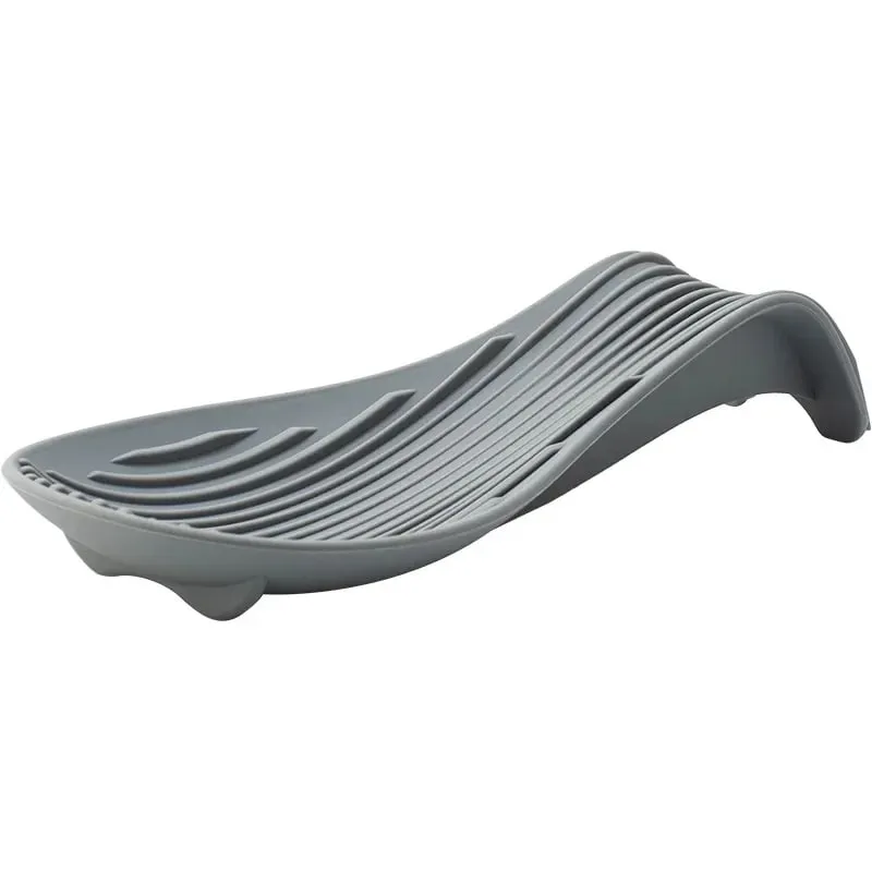 1/4Pcs Silicone Insulated Spoon Holder Heat Resistant Placemat Spoon Holder Cutlery Shelving Kitchen Tools Placemat — image 9