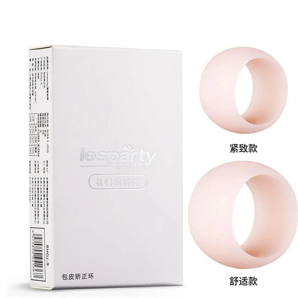 2PCS Multifunction Foreskin Correction Penis Rings Delay Ejaculation Male Chastity Device Screw Shape Cock Ring Sex Toys For Men — image 1