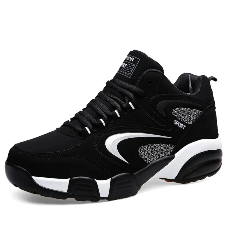 Plus Size Men's Trendy Colour Block Sneakers Comfy Non Slip Lace Up Casual Durable Shoes For Men's Outdoor Activities — image 9