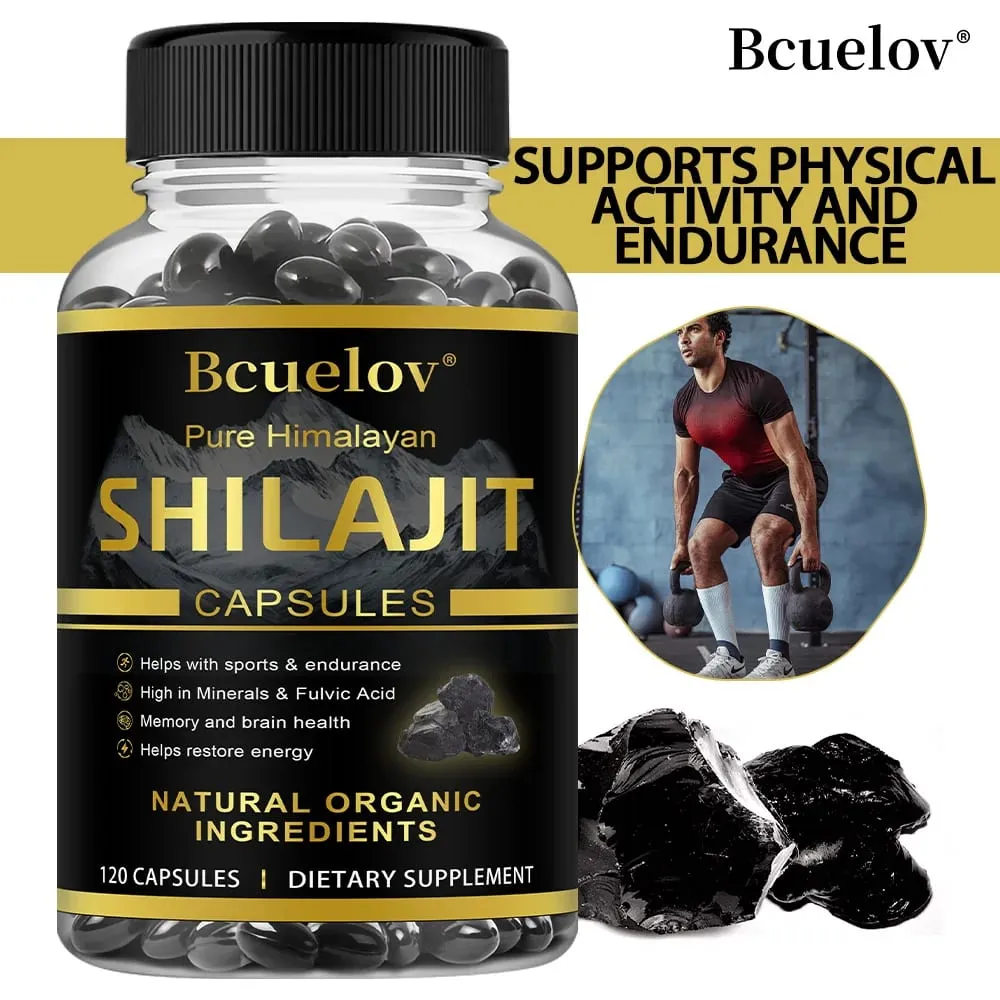 Shilajit Original Shilajits Capsule High Purity Mineral Supplements with 85+Trace Minerals Enhance Energy & Resist Stress — image 1