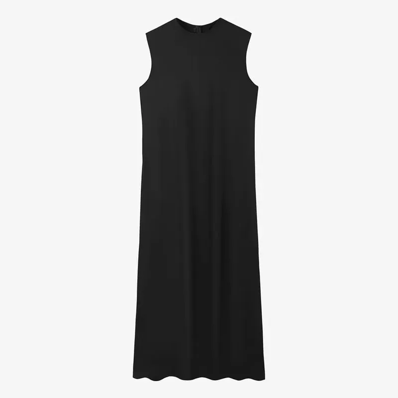 Pakaian wanita AS 2024 high Stretch ribbing tertutup muat bahagian atas + Set padanan gaun Satin Matte Maxi (penghantaran dalam masa 1 hari)