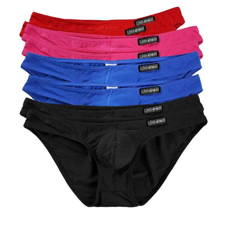 Slips Ultra-fins pour hommes, sous-vêtements Sexy, taille basse, Mini Bikini, sous-vêtements doux, culottes confortables pour la maison