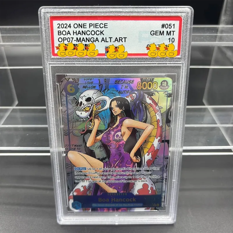DIY OPCG Rating Card Collection Card 2023 ONE MONKEY D. LUFFY OPO5-MANGA ALT.ART Copy 10Points Rating Card Anime Game Gift — image 9