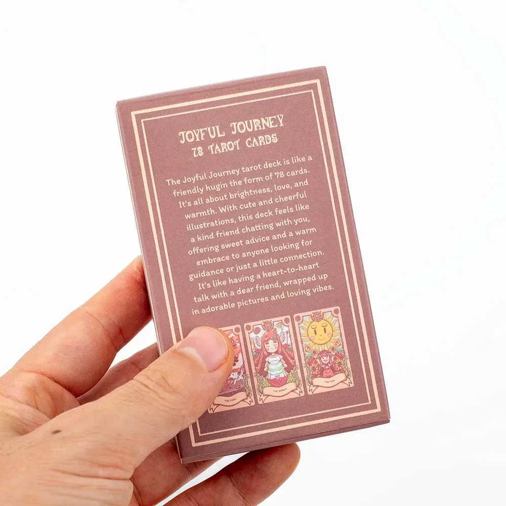 Joyful Journey Tarot Deck -78 Card Board Game with Cute Illustrations Embrace Brightness Love and Warmth 10.3*6CM — image 3