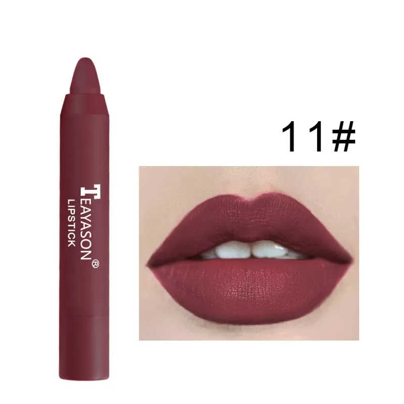 Matte Lipstick Easy Coloring Non-Stick Cup Long-Lasting Comfortable Wear Lip Makeup for Women