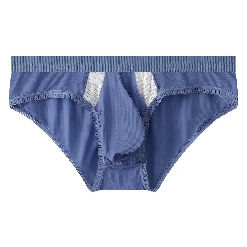 New Arrival Men's Briefs Ice Silk Underwear Seamless Breathable Low Waist Panties Shorts — image 30