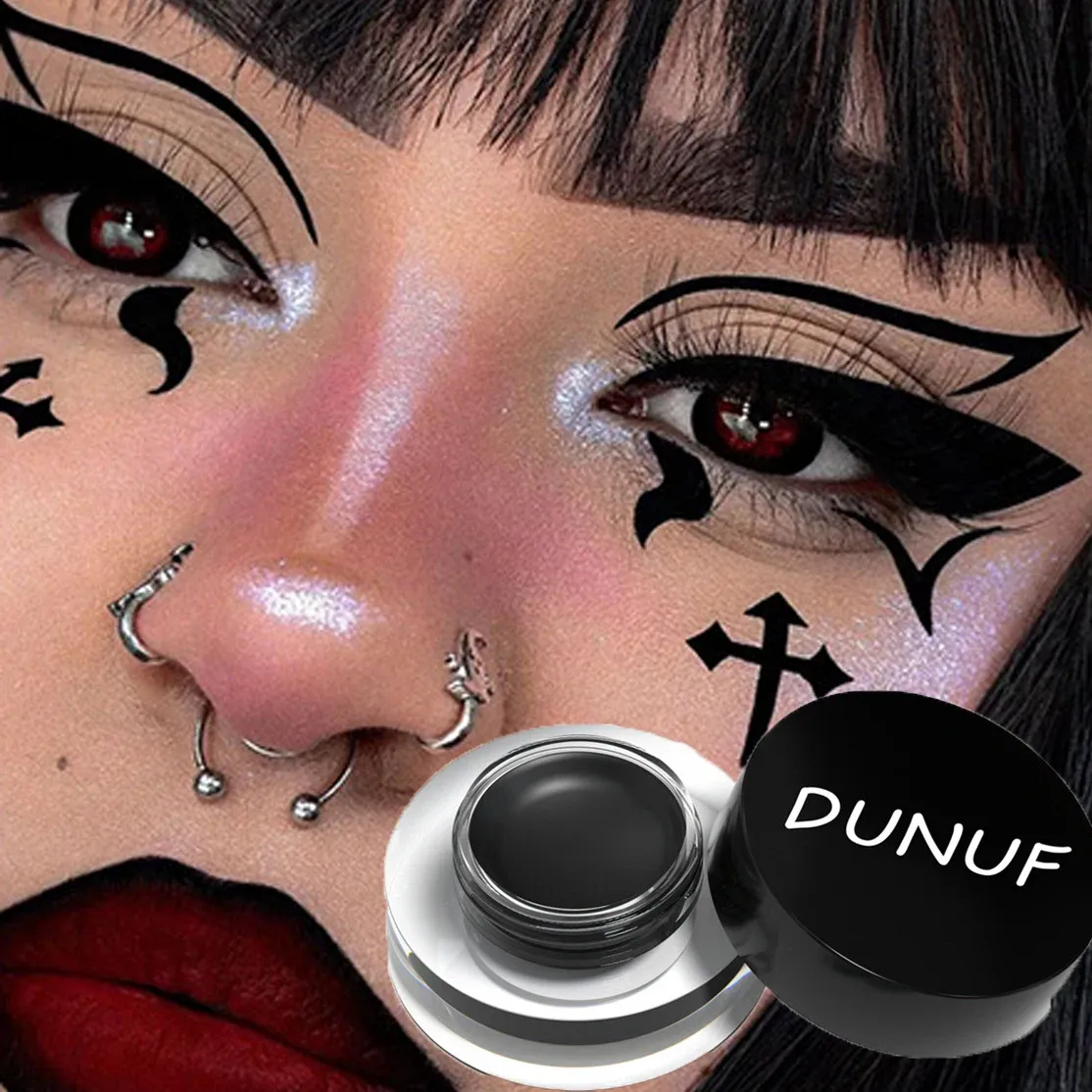 Waterproof and Durable Matte Eye Shadow Eyeliner Cream 12 Color Eyebrow Dye Cream Multi-function Facial Paint Cream Makeup