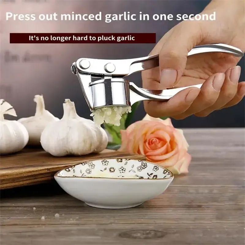 Home Garlic Press Crusher Kitchen Cooking Vegetables Ginger Squeezer Masher Handheld Ginger Mincer Tools Kitchen Accessories — image 2