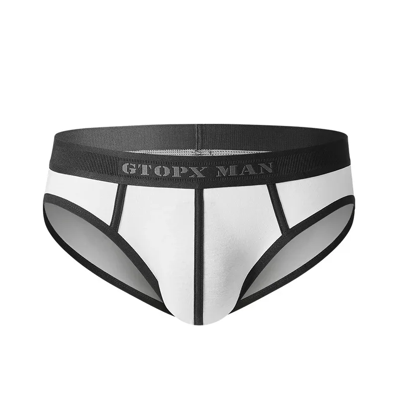 Sexy Men Underwear U Convex Pouch Single-layer Cotton Briefs for Men — image 16