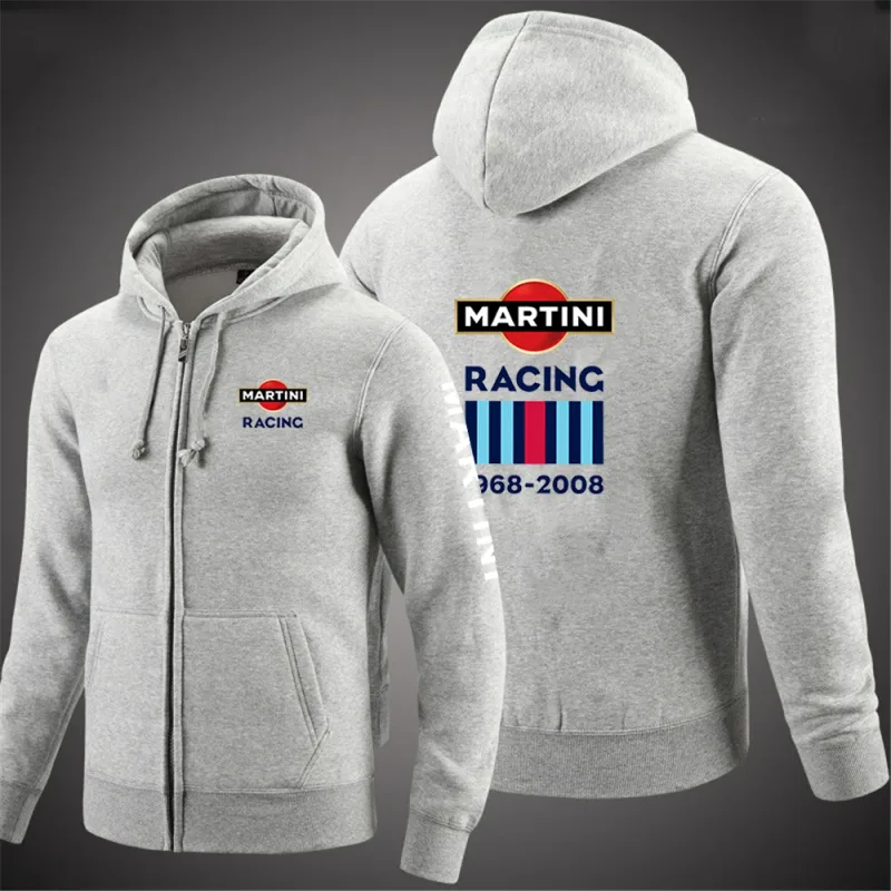 Martini Racing 2024 Men's Fashion Hoodies Spring And Autumn Solid Color Zipper Pullover Comfort Harajuku Top Sweatshirts — image 7