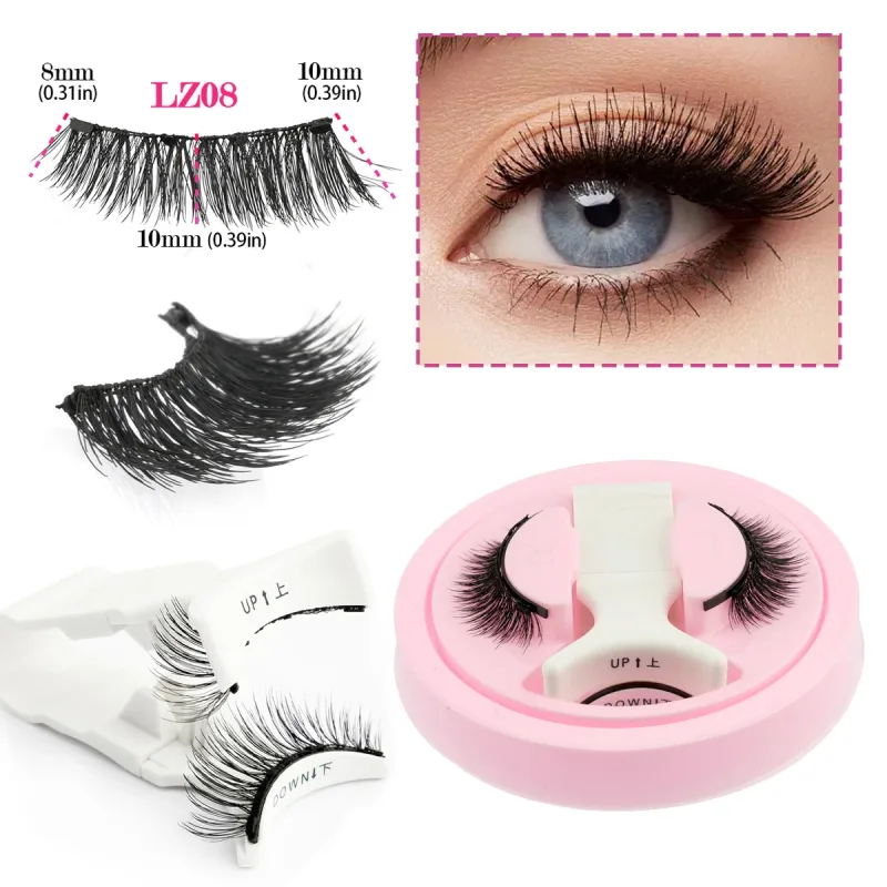 Magnetic Eyelashes 1Pair No Glue Needed 3D Natural Wispy Fake Lashes With Clip Reusable Women Beauty Eye Makeup — image 19