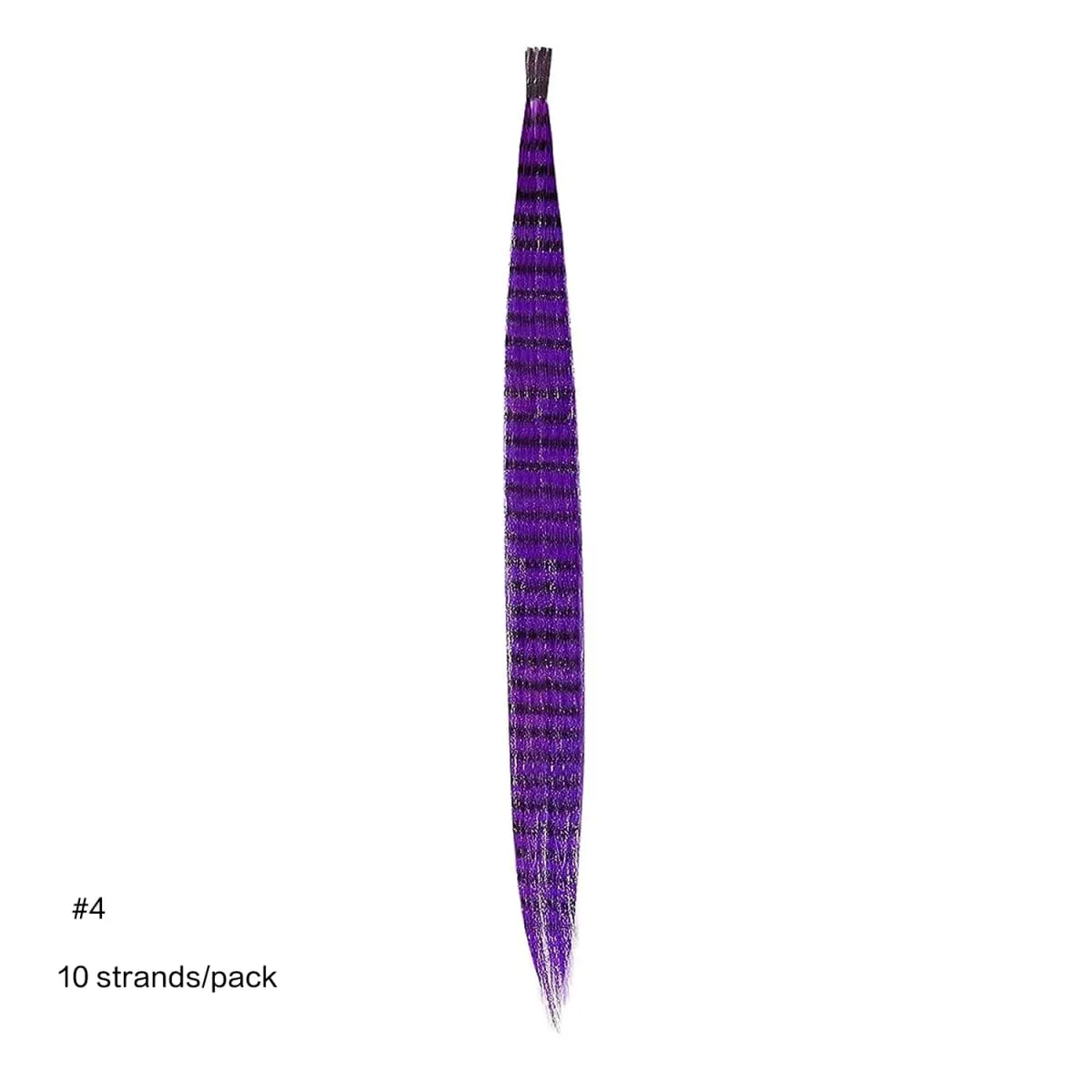 10 Root/pack Feather Hair Extensions Colorful I Tip Hairpiece 16inch Synthetic Hair Accessiories For Women Girls Daily Party Use — image 11