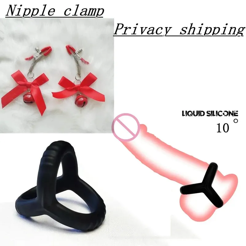 Black Silicone Cock Ring Delay Ejaculation Semen Lock Ring Reusable Cockring Men Penis Ring Sex Toys for Couples Sex shop