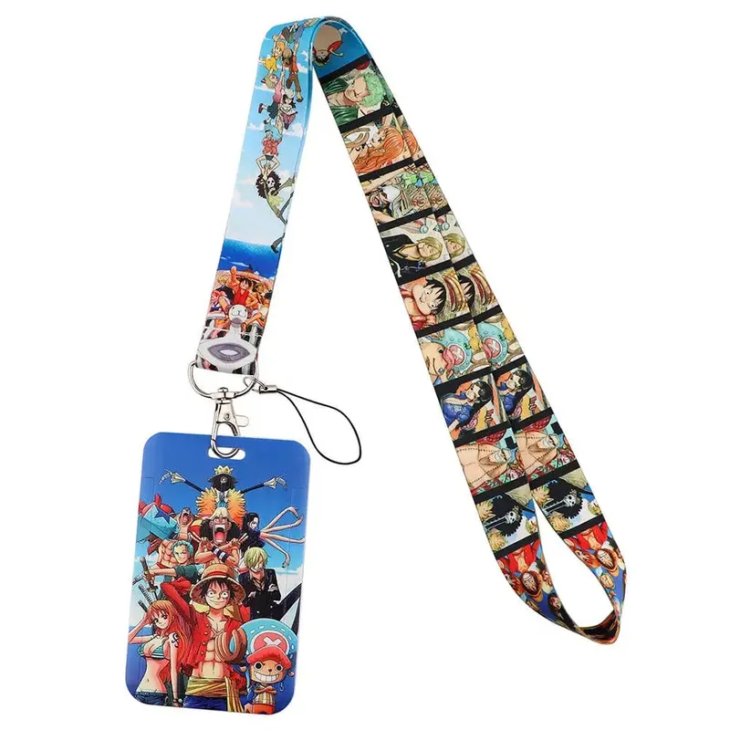 Credential Holder Keychains Neck Lanyard For Pass Card Credit Card Holder Cosplay Anime Accessories