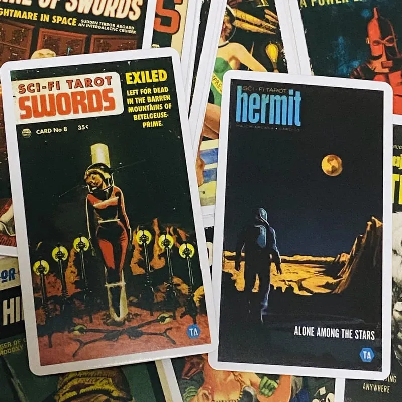 Todd Alcott's Sci-Fi Tarot Cards A 78 Divination Deck English Versions Edition Oracle Board Playing Table Game For Party — image 4