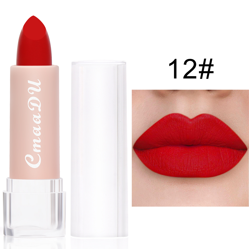 1 Pcs Velvet Matte Lipstick Long-Lasting Non-Stick Cup Waterproof Moisturizing Lip Gloss Fashion Classic Shades For Daily & Date — image 9