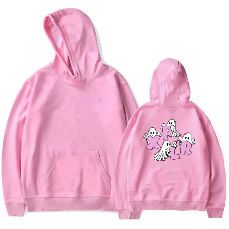 Xplr - Men's and women's long sleeved hooded sweatshirts unisex streetwear hip-hop style ghost print Sam's and Colby Merch