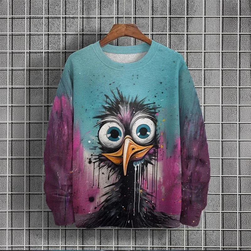 3D Printed Funny Animal Hoodie For Men Cartoon Cow Sheep Pattern Sweatshirts Autumn Long Sleeves Unisex Loose Hoodies O-Neck Top — image 9