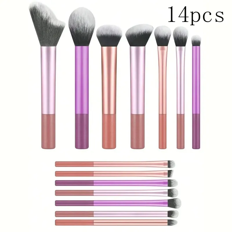 8pcs Makeup Brush Kit Soft Synthetic Hair Make Up Brushes Foundation Blush Eyeshadow Cosmetic Makeup Tools — image 18