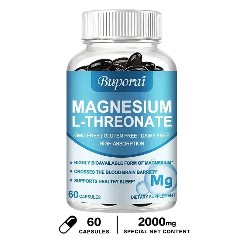 Magnesium L Threonate - Focus and Memory Enhancer Supports Nerve Function Muscle Strength Bone and Joint Health — image 8