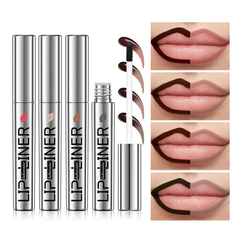 Lipliner Peel Off Lip Liner Stain Peel Off Lip Liner Tattoo Waterproof Matte Long-Lasting Brown Nude Lip Color Cosmetics Makeup — image 2