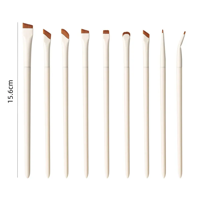 1/3/7/9pcs White Upgrade Blade Eyeliner Brush Eye Makeup Brushes Set Ultra Thin Fine Angle Flat Eyebrow Precise Detail Brush