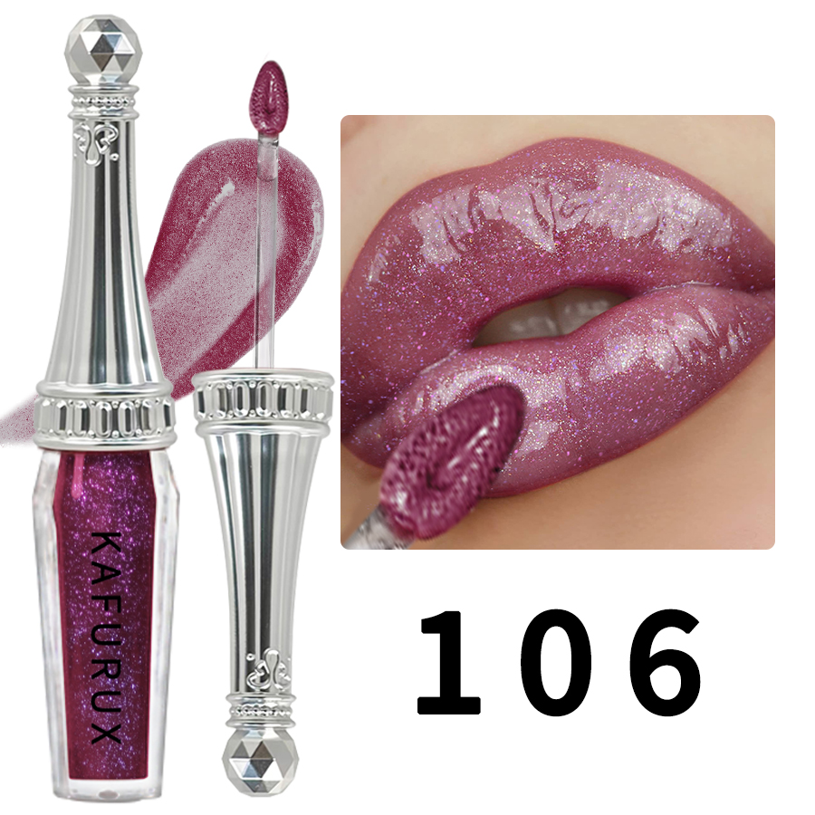 6 Colors Glitter Liquid Lipsticks Shimmer Shiny Lipgloss Pearlescent Lip Tint Mositurizing Long Lasting Lip Glaze Makeup For Wom — image 9