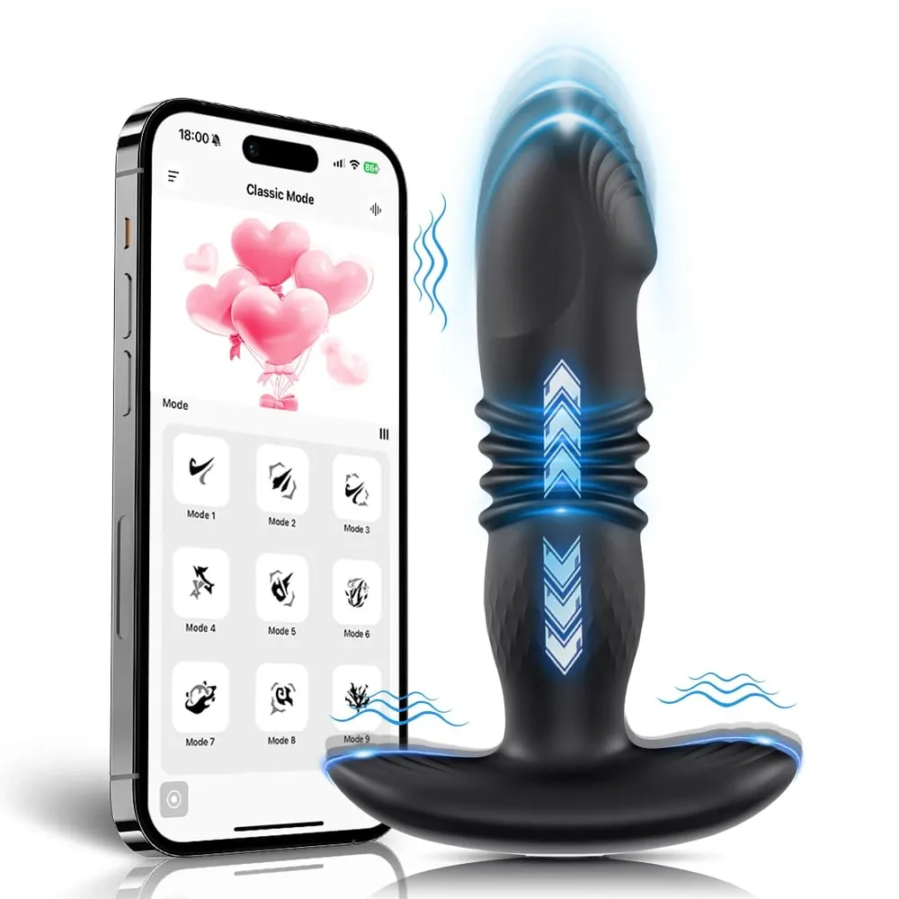 Teleskop Vibrierender Butt Plug Anal APP Vibrator Drahtlose Fernbedienung Sex Spielzeug für Frauen Arsch Anal Dildo Prostata-massagegerät Buttplug — image 1