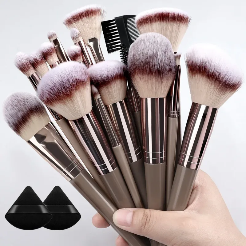 20Pcs Makeup Brushes Set Professional Super soft detail Blush highlighter Foundation Concealer Eyeshadow Brush Women Beauty Tool