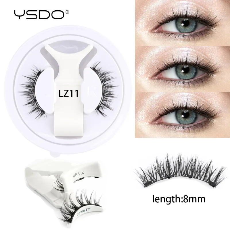 Magnetic Eyelashes Reusable Winged Magnetic 3D Mink Lashes Long-Lasting No Glue Needed False Eyelashes With Tweezer Makeup — image 12