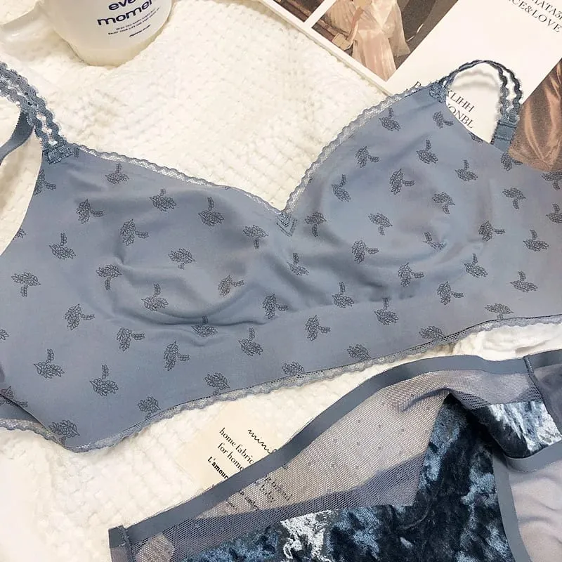 Autumn Winter Warm Velvet Trackless Bra Set Comfortable Wireless Lightweight Comfortable Lingerie For Women Sexy Underwear Sets — image 7