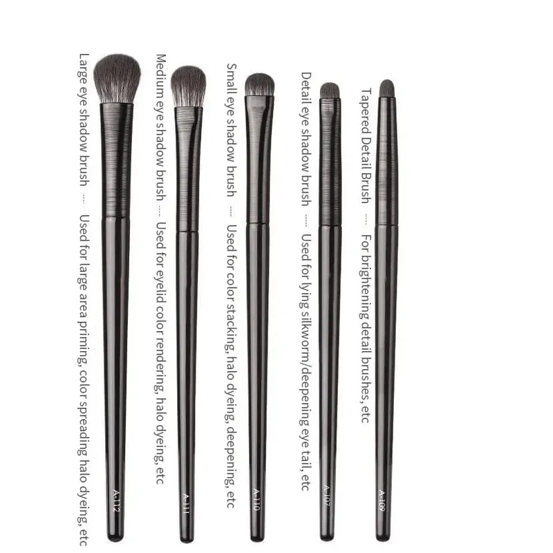 5/6PCS Professional Eyeshadow Brush Set Soft Contouring Eyeliner Eyebrow Makeup Brushes for Women Cosmetic Beauty Tools Kit — image 8