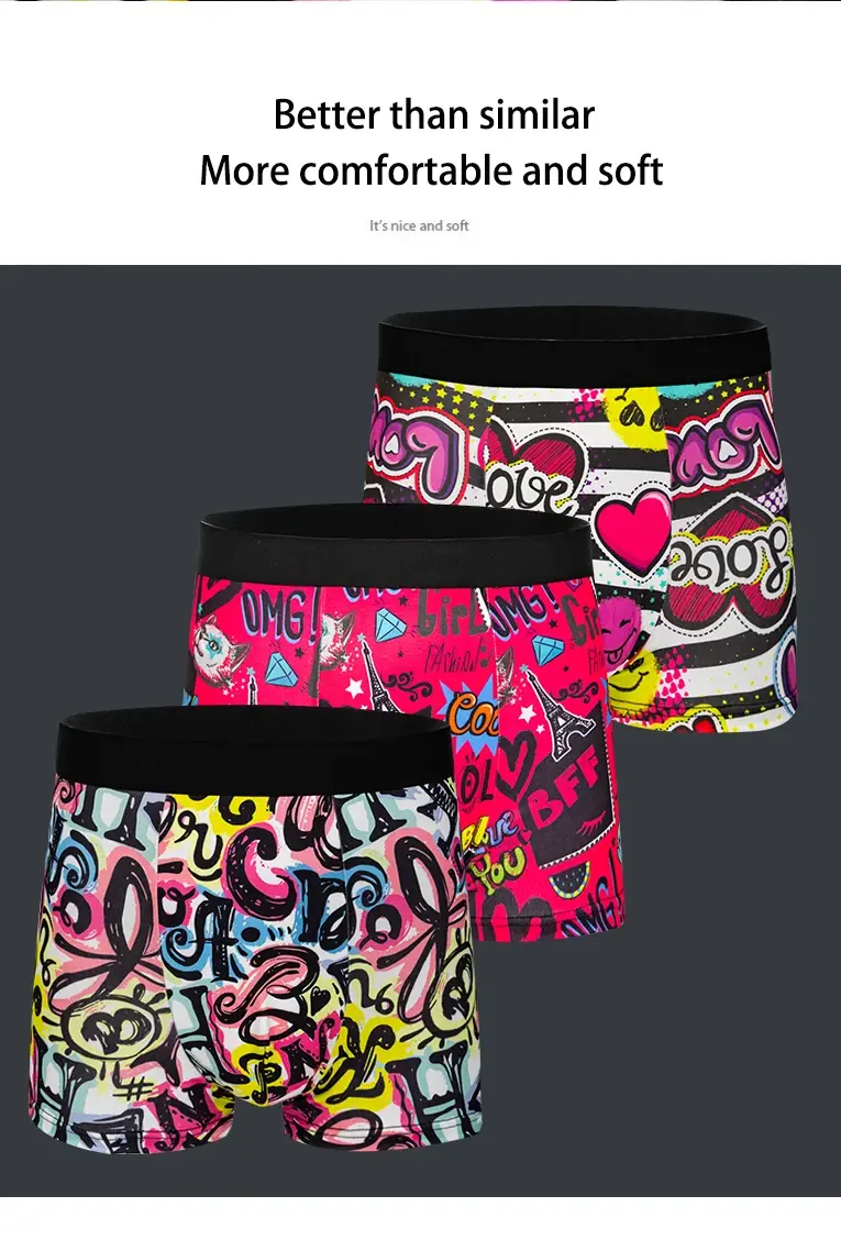5-Pack Fashionable Men's Boxer Shorts, Comfortable, Soft, Fashionable, Printed, Casual and Versatile Men's Underwear — image 11