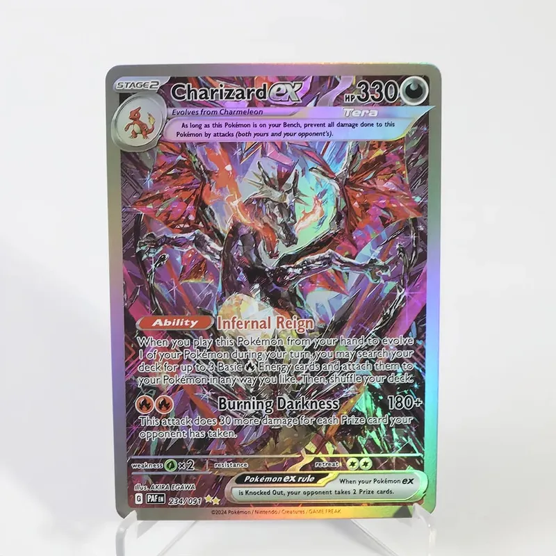 Charizard PTCG Single Collection Card 1st Edition 1996 Vmax Ex Rare Rainbow Card PKM Proxy Cards Toys Gifts — image 20