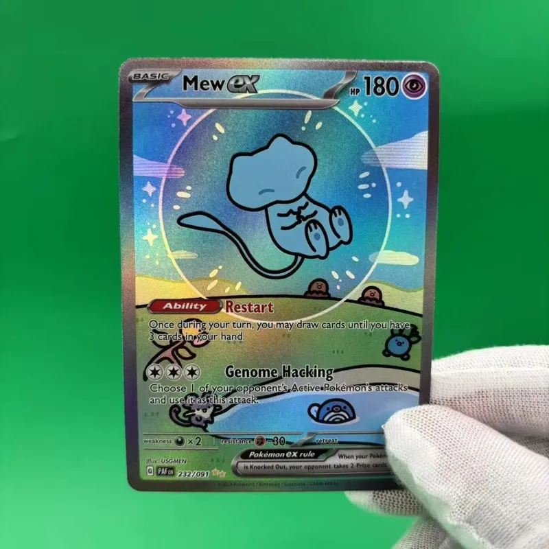 P Collection Cards Mew ex Umbreone Blastoise DIY Self Made Single Card Classic Game Anime Cards Gift Toy — image 1