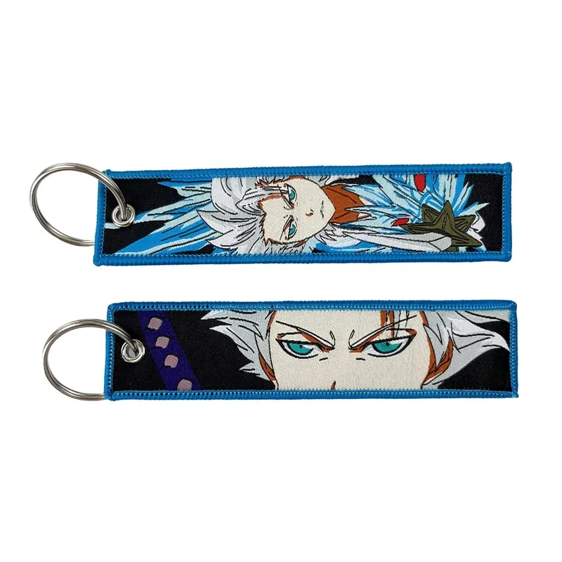 Embroidery Cool Eagle Beak Keychain Lanyard Anime Manga Series Badge Holder USB Pendant Portable Key Lanyard Accessories