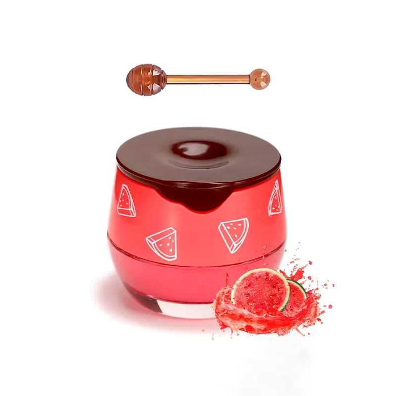 5.5g Lip Sleep Mask Night Sleep Maintenance Moisturizing Lip Gloss Bleach Cream Nourishing Lip Care Strawberry Honey
