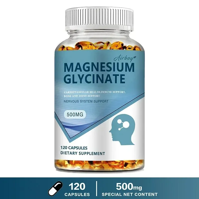 Magnesium Glycinate - Improve Sleep Relax Nerves Brain Health Strengthen Muscles and Bones
