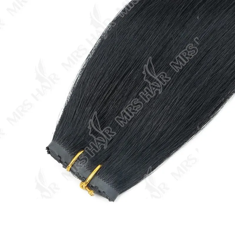 XO Twin Tabs Butterfly Hair Weft Extensions Lidské vlasy Dvojitá injekce PU Weft Hole Ploché Twin Tabs Skutečné přírodní mikrolinkové vlasy