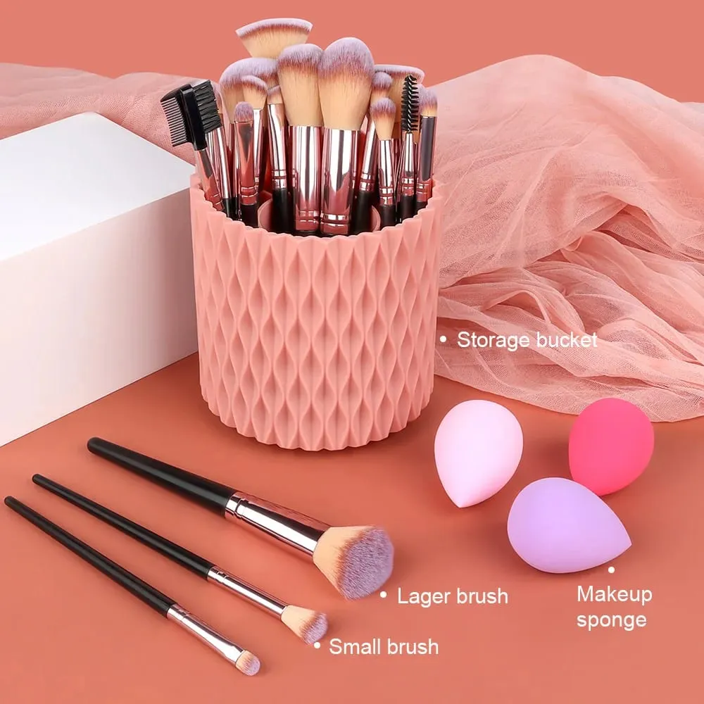 3-20PCS Makeup Brushes Set Eye Shadow Foundation Blush Highlighter Concealer Brush Female Beauty Tool Beauty Sponges Thumb Puffs — image 6