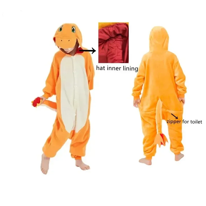 Pokemon Pijama Jigglypuff Pikachu Gengar Snorlax Onesie Kigurumi Cosplay Charmander Halloween Anime Pajamas — image 8